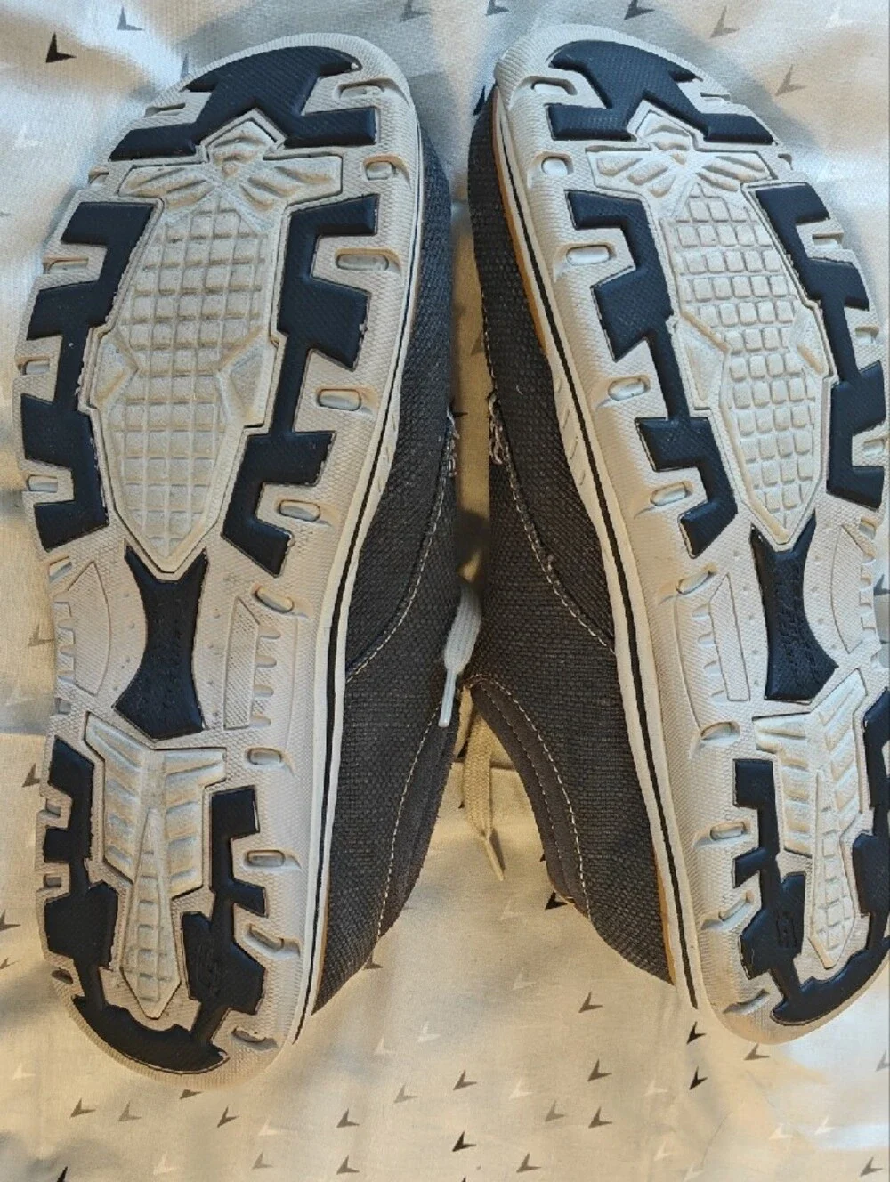 Sketchers Casual Men's Canvas Lace-Up Sneakers - Gray, men's 10.5